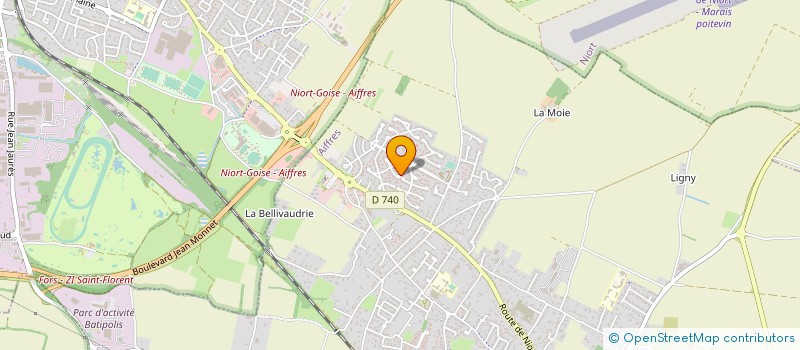 localisation de l'entreprise AMICALE DES MAGICIENS NIORTAIS  AIFFRES