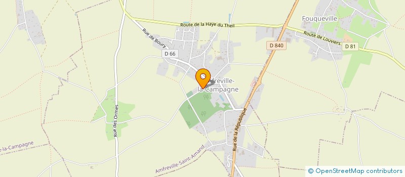 localisation de l'entreprise AMICALE DES MAIRES DU CANTON D'AMFREVILLE LA CAMPAGNE  AMFREVILLE-SAINT-AMAND