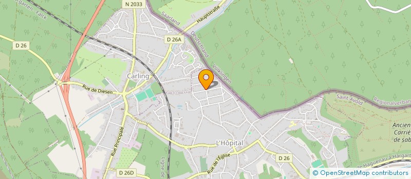 localisation de l'entreprise AMICALE DES MAJORETTES  L'HOPITAL