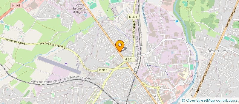 localisation de l'entreprise AMICALE DES MARAIS PETANQUE  MONTLUCON