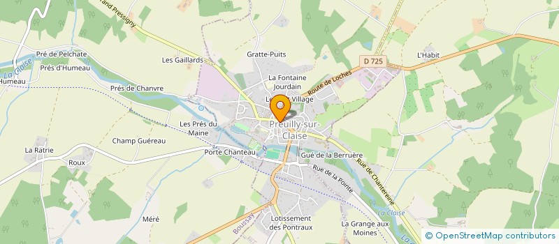 localisation de l'entreprise AMICALE DES MARINS ET ANC COMB  PREUILLY-SUR-CLAISE