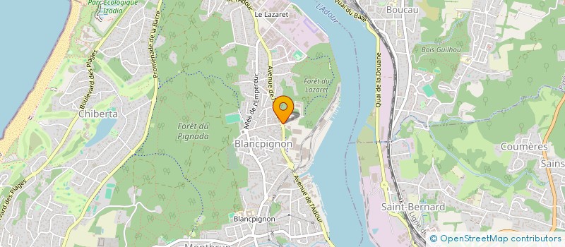 localisation de l'entreprise AMICALE DES MARINS ET MARINS ANCIENS COMBATTANTS D'ANGLET  ANGLET