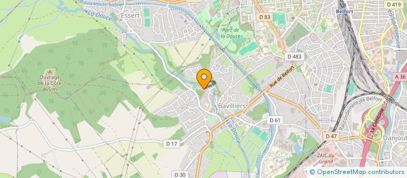 localisation de l'entreprise AMICALE DES MARINS ET MARINS ANCIENS COMBATTANTS DE BELFORT à BAVILLIERS