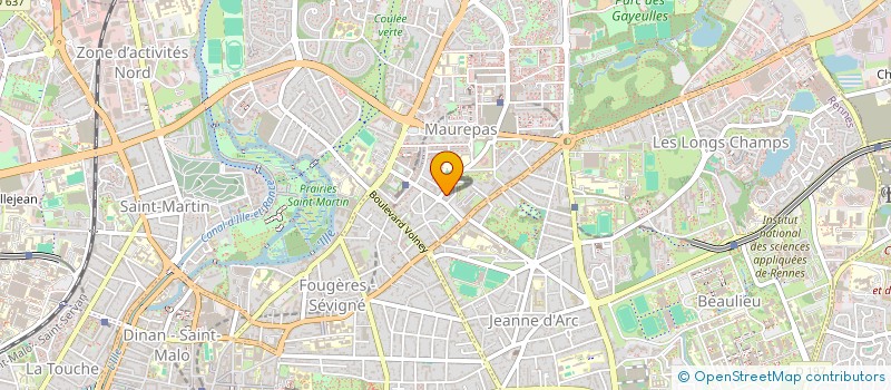 localisation de l'entreprise AMICALE DES MARINS ET MARINS ANCIENS COMBATTANTS DE RENNES  RENNES