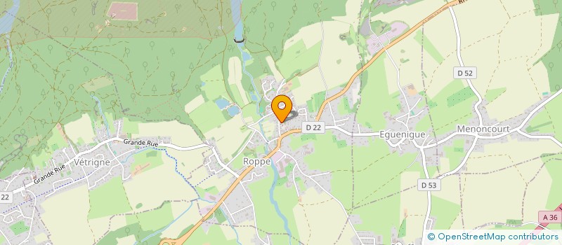 localisation de l'entreprise AMICALE DES MEDAILLES MILITAIRES DE BELFORT ET ENVIRONS à ROPPE