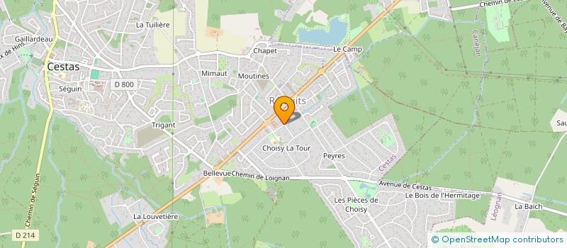 localisation de l'entreprise AMICALE DES MEDAILLES MILITAIRES DE CESTAS à CESTAS