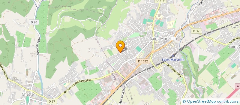 localisation de l'entreprise AMICALE DES MEDAILLES MILITAIRES DE SAINT MARCELLIN ET SES ENVIRONS  SAINT-MARCELLIN