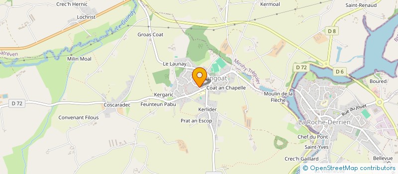 localisation de l'entreprise AMICALE DES MEDAILLES MILITAIRES DE TREGUIER  LANGOAT