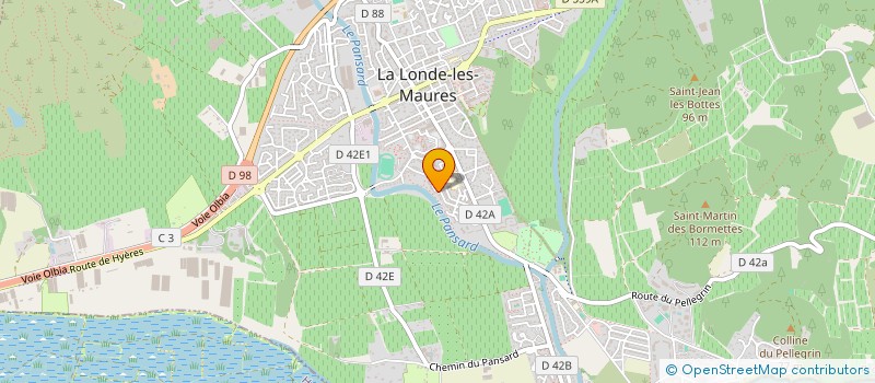 localisation de l'entreprise AMICALE DES MEDAILLES MILITAIRES PORTE DES MAURES  LA LONDE LES MAURES