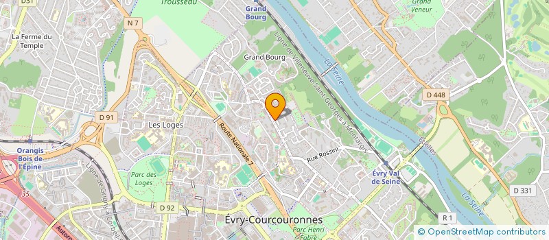 localisation de l'entreprise AMICALE DES MEDECINS D'EVRY à EVRY-COURCOURONNES