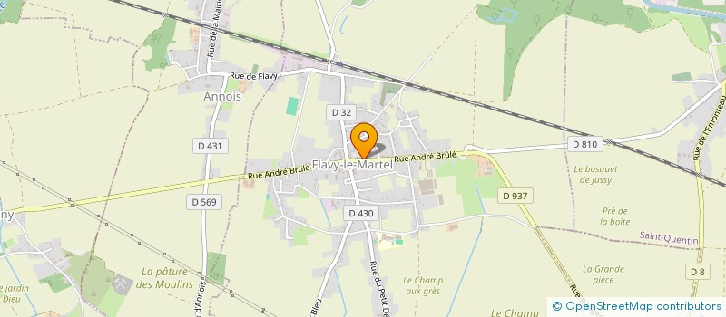 localisation de l'entreprise AMICALE DES MEMBRES DU CENTRE DE SECOURS DE FLAVY LE MARTEL à FLAVY-LE-MARTEL