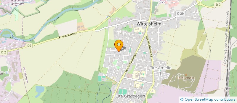 localisation de l'entreprise AMICALE DES MINEURS DE CERNAY ET ENVIRONS  WITTELSHEIM