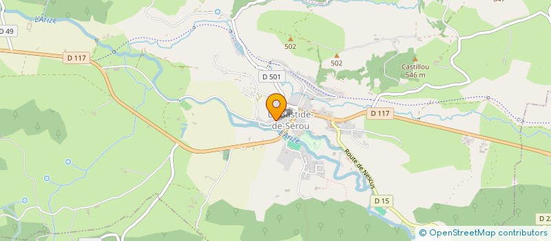 localisation de l'entreprise AMICALE DES NOTAIRES DE L'ARIEGE à LA BASTIDE-DE-SEROU