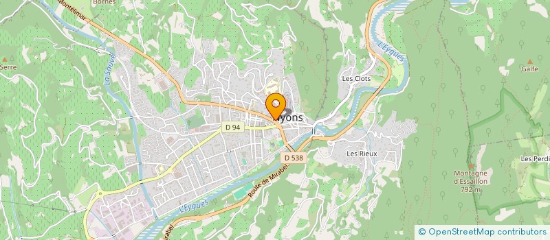 localisation de l'entreprise AMICALE DES NYONSAIS  NYONS