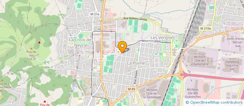 localisation de l'entreprise AMICALE DES OFFICIELS AURA OUEST  CLERMONT-FERRAND