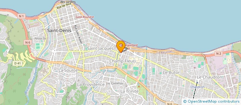 localisation de l'entreprise AMICALE DES OFFICIELS REUNIONNAIS D'ATHLETISME à SAINT-DENIS