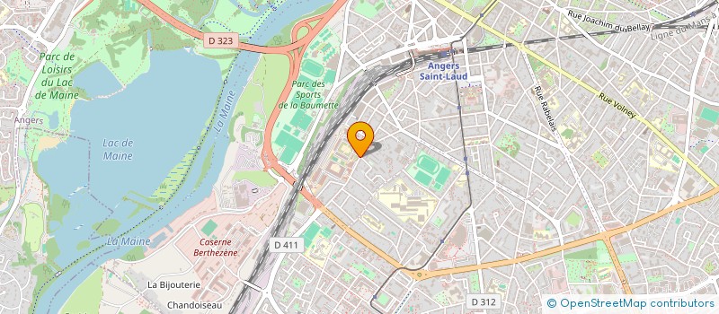 localisation de l'entreprise AMICALE DES OFFICIERS DE LA PLACE D'ANGERS à ANGERS