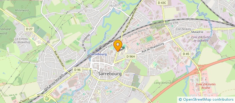 localisation de l'entreprise AMICALE DES OFFICIERS DE PICARDIE à SARREBOURG