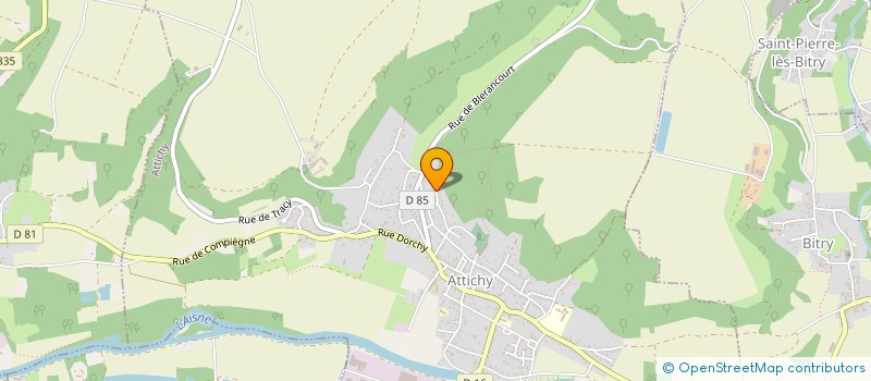 localisation de l'entreprise AMICALE DES P'TITS VELOS D'ATTICHY  ATTICHY