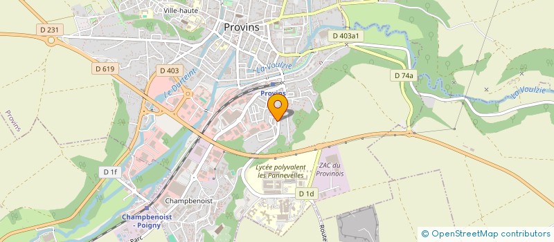 localisation de l'entreprise AMICALE DES PANNEVELLES  PROVINS