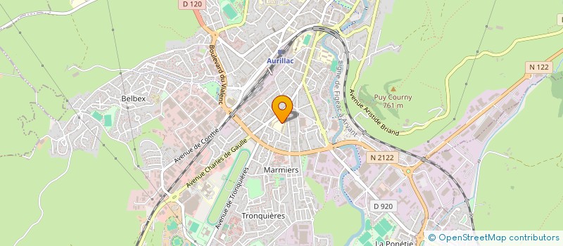 localisation de l'entreprise AMICALE DES PARENTS D ELEVES  AURILLAC