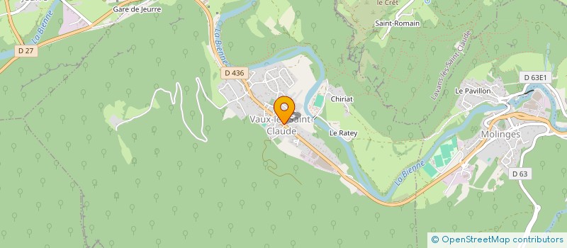 localisation de l'entreprise AMICALE DES PARENTS D'ELEVES  VAUX-LES-SAINT-CLAUDE