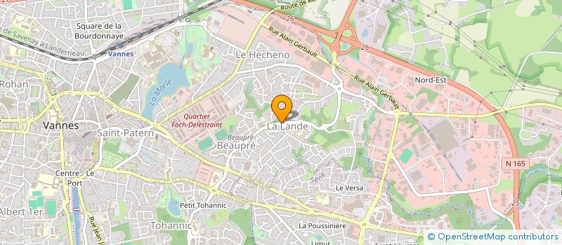 localisation de l'entreprise AMICALE DES PARENTS D'ELEVES DE BEAUPRE LALANDE à VANNES