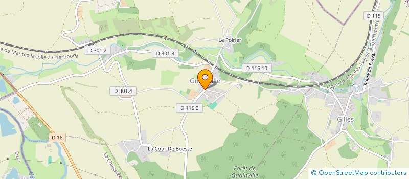 localisation de l'entreprise AMICALE DES PARENTS D'ELEVES DE GILLES-GUAINVILLE- LE MESNIL SIMON à GILLES