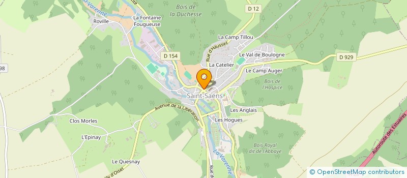 localisation de l'entreprise AMICALE DES PARENTS D ELEVES DE L ECOLE DE LA VARENNE  SAINT-SAENS