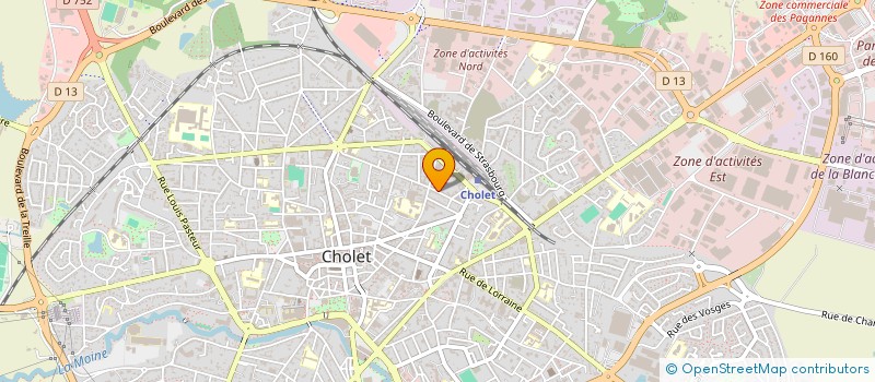 localisation de l'entreprise AMICALE DES PARENTS D'ELEVES DE L'ECOLE TURPAULT à CHOLET