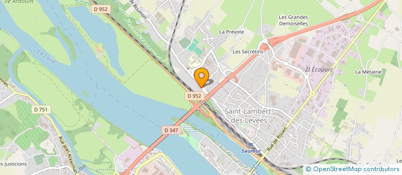 localisation de l'entreprise AMICALE DES PARENTS D'ELEVES DES ECOLES DE SAINT LAMBERT DES LEVEES  SAUMUR