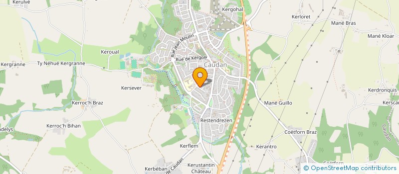 localisation de l'entreprise AMICALE DES PARENTS D'ELEVES DES ECOLES PUBLIQUES DE CAUDAN à CAUDAN
