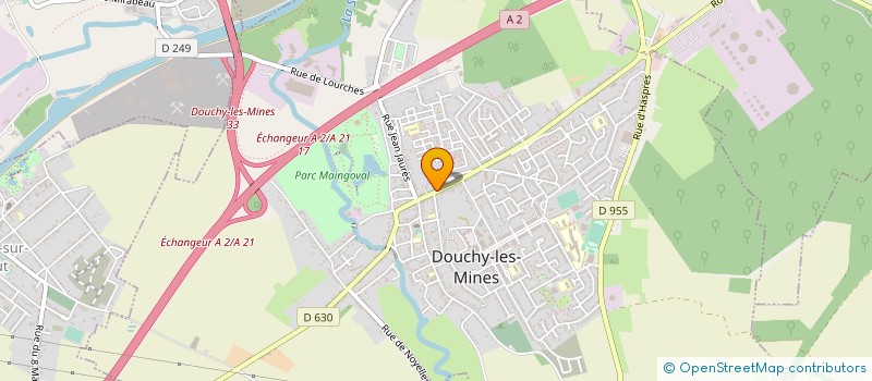 localisation de l'entreprise AMICALE DES PARENTS D'ELEVES ET AMIS DE L'ECOLE MUNICIPALE DE MUSIQUE DE DOUCHY LES MINES (APEAEMM) à DOUCHY-LES-MINES