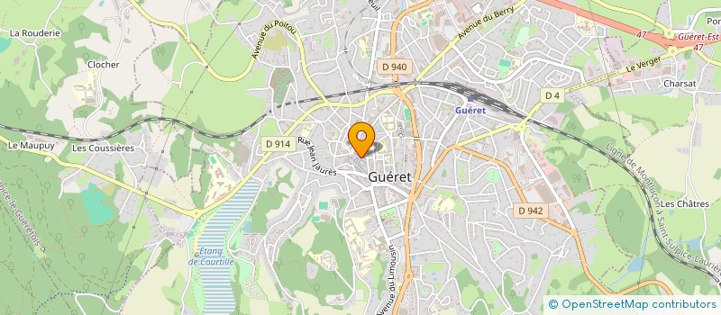 localisation de l'entreprise AMICALE DES PARENTS D'ELEVES ET DES AMIS DE L'ECOLE DE SAINT SULPICE LE GUERETOIS à SAINT-SULPICE-LE-GUERETOIS