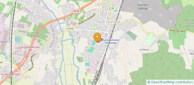 localisation de l'entreprise AMICALE DES PARENTS DE L ECOLE DU RUGBY LA COURONNE  LA COURONNE