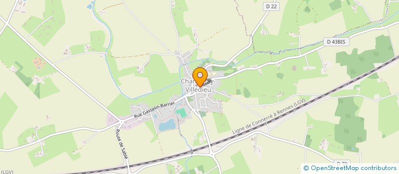 localisation de l'entreprise AMICALE DES PARENTS DU SIVOS DES DEUX FONTS  CHANTENAY-VILLEDIEU