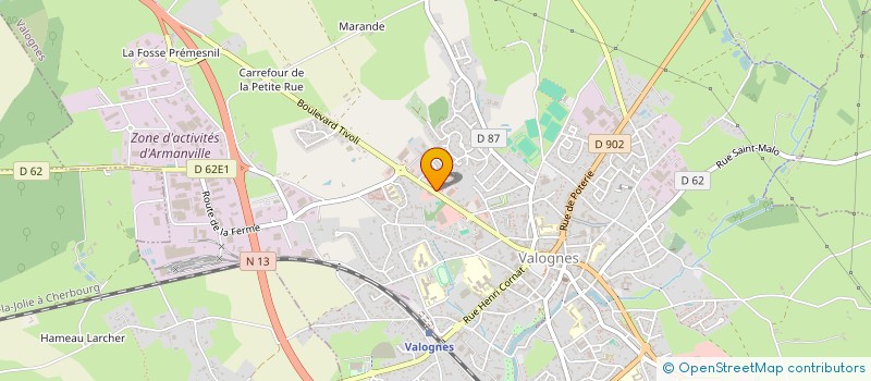 localisation de l'entreprise AMICALE DES PASSIONNES D'IMAGES  VALOGNES