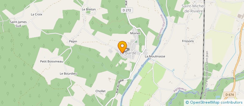 localisation de l'entreprise AMICALE DES PECHEURS  SAINT-AIGULIN