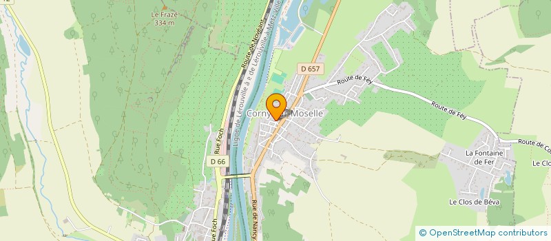 localisation de l'entreprise AMICALE DES PECHEURS A LA LIGNE DE CORNY-SUR-MOSELLE ETANG DU PAQUIS  CORNY-SUR-MOSELLE