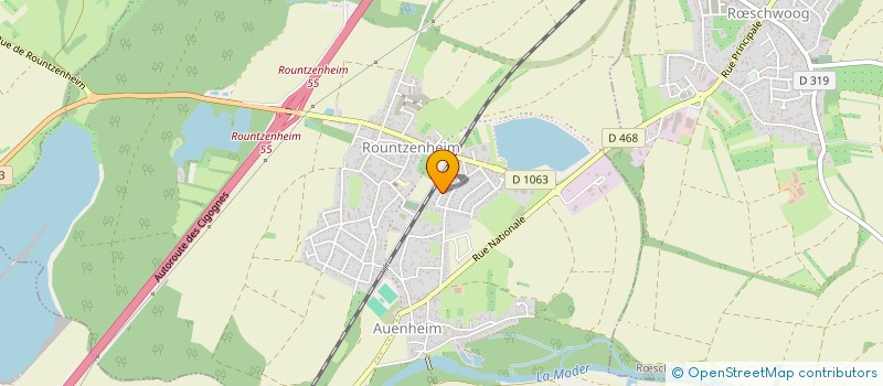 localisation de l'entreprise AMICALE DES PECHEURS AUENHEIM ROUNTZENHEIM  ROUNTZENHEIM-AUENHEIM
