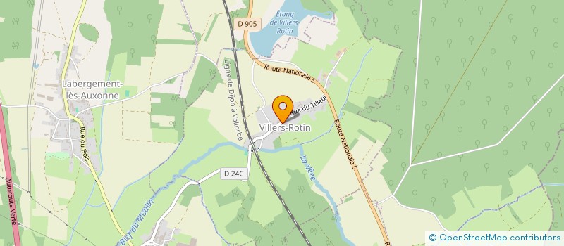 localisation de l'entreprise AMICALE DES PECHEURS DE LA VEZE  VILLERS-ROTIN