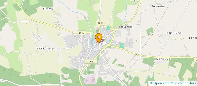 localisation de l'entreprise AMICALE DES PECHEURS DE SERENT  SERENT