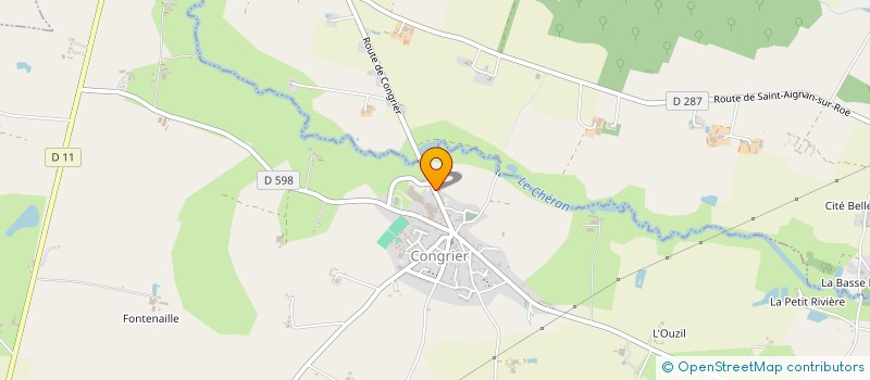 localisation de l'entreprise AMICALE DES PECHEURS DU CHERAN - SECTION DE CONGRIER ET SAINT SATURNIN DU LIMET  CONGRIER