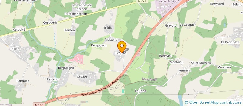 localisation de l'entreprise AMICALE DES PECHEURS DU PLAN D'EAU DE ST NOLFF  SAINT-NOLFF