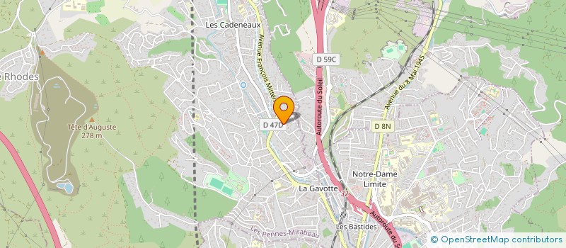 localisation de l'entreprise AMICALE DES PENNES MIRABEAU à LES PENNES-MIRABEAU