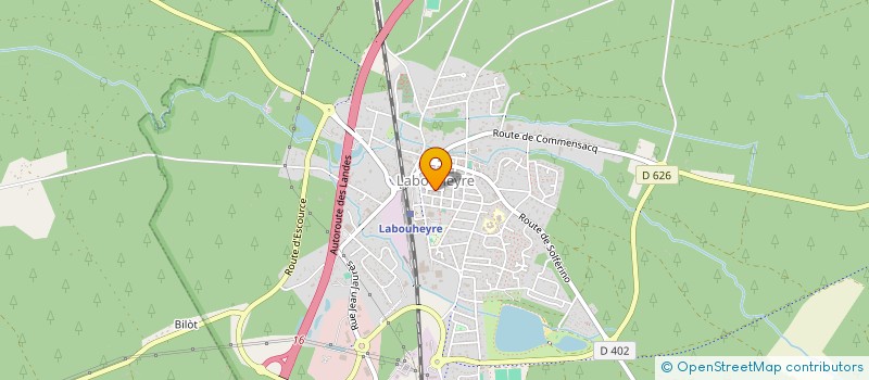 localisation de l'entreprise AMICALE DES PERSONNELS COMMUNAUX DE LA VILLE DE LABOUHEYRE  LABOUHEYRE