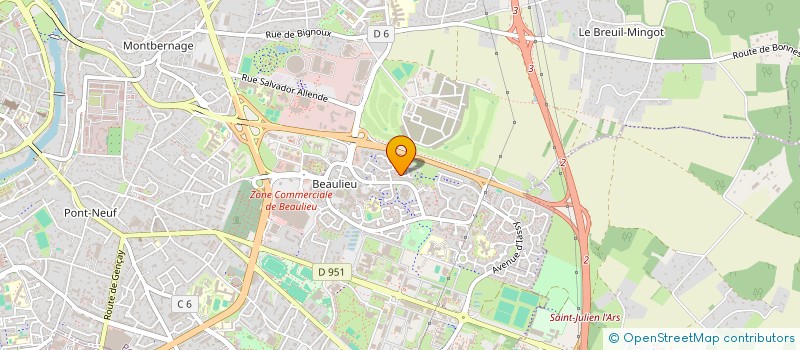 localisation de l'entreprise AMICALE DES PERSONNELS DE DIRECTION DE LA VIENNE à POITIERS