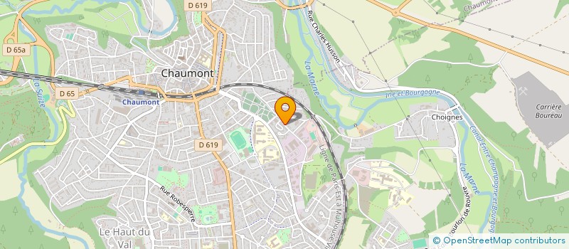 localisation de l'entreprise AMICALE DES PERSONNELS DE L'ETAT- MAJOR DU SERVICE DEPARTEMENTAL D'INCENDIE ET DE SECOURS DE LA HAUTE-MARNE à CHAUMONT