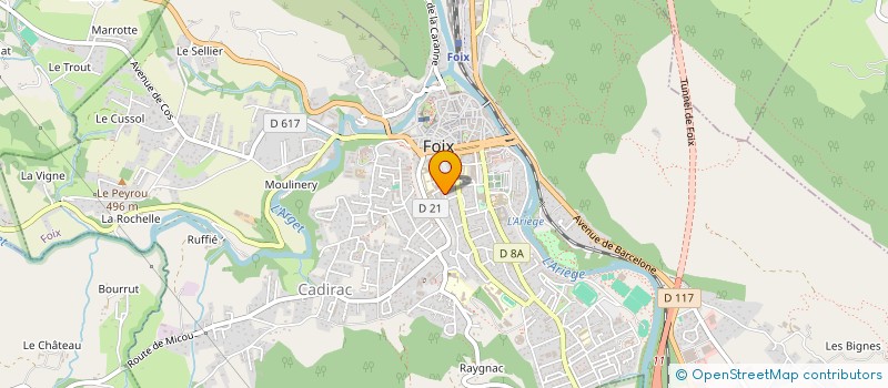 localisation de l'entreprise AMICALE DES PERSONNELS DE L'INSPECTION ACADEMIQUE DE L'ARIEGE à FOIX