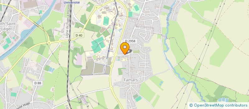 localisation de l'entreprise AMICALE DES PERSONNELS DE L'UPHF  VALENCIENNES